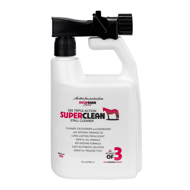 SuperClean by Draw It Out barn and stall cleaner for buckets stalls and trailer cleanup