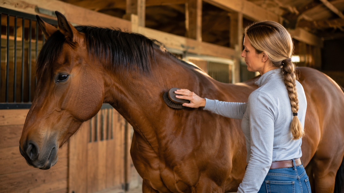 Curry Comb Pressure: How to Groom a Sensitive Horse