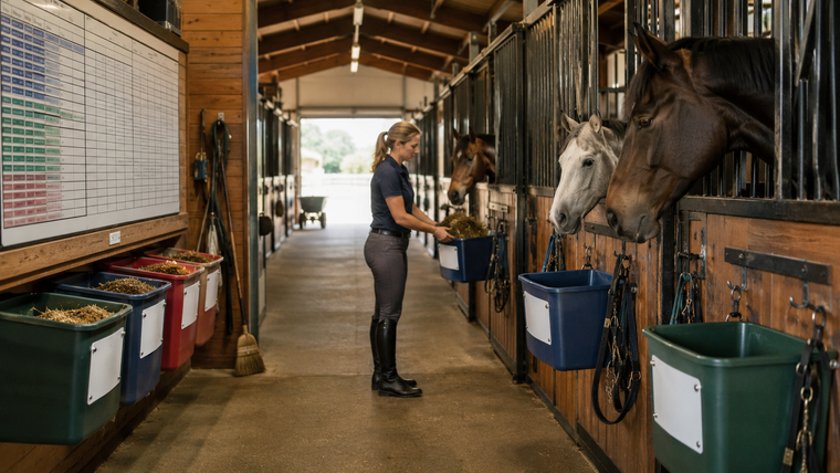 How to Label Horse Buckets in a Multi-Horse Barn