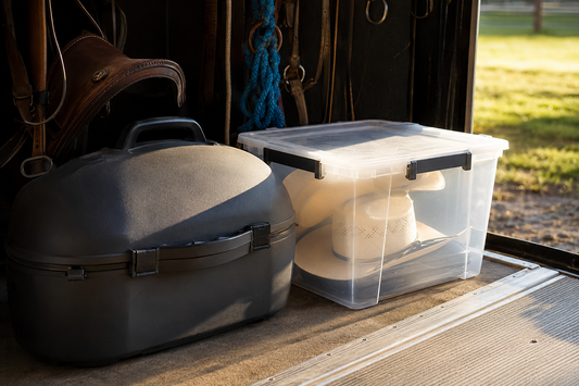 Can Sunlight Damage a Cowboy Hat in a Clear Hat Can?