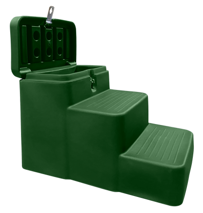 Horsemen’s Pride 3-Step Mounting Block with Storage | Lockable Barn Step