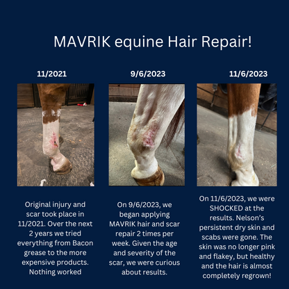 MAVRIK Hair, Coat & Scar Care Oil for Horses
