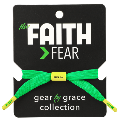 FAITH > FEAR LaceBand™ Bracelet | Christian Rider Gift