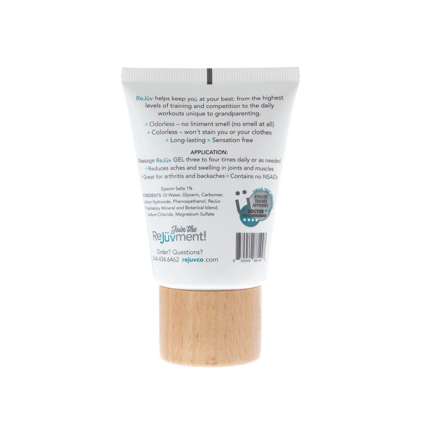 ReJüv Gel 3oz | Menthol Free Travel Size Liniment Gel