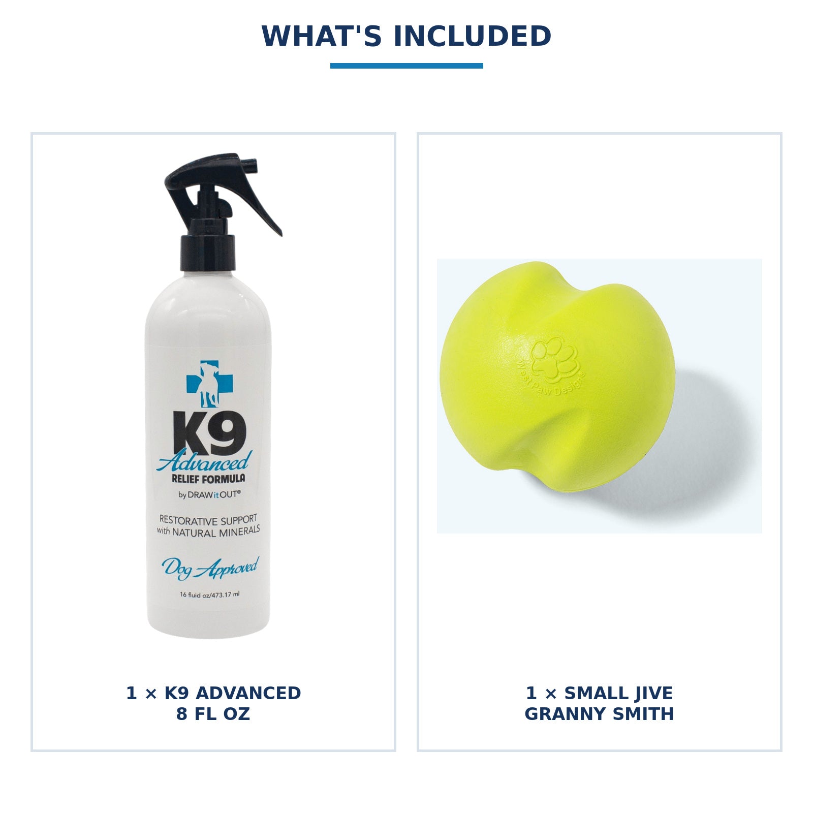 K9 Trail & Fetch Care Bundle — exact product photo composite