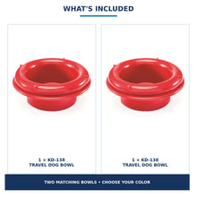 KD-138 Two-Bowl Travel Set — exact product photo composite