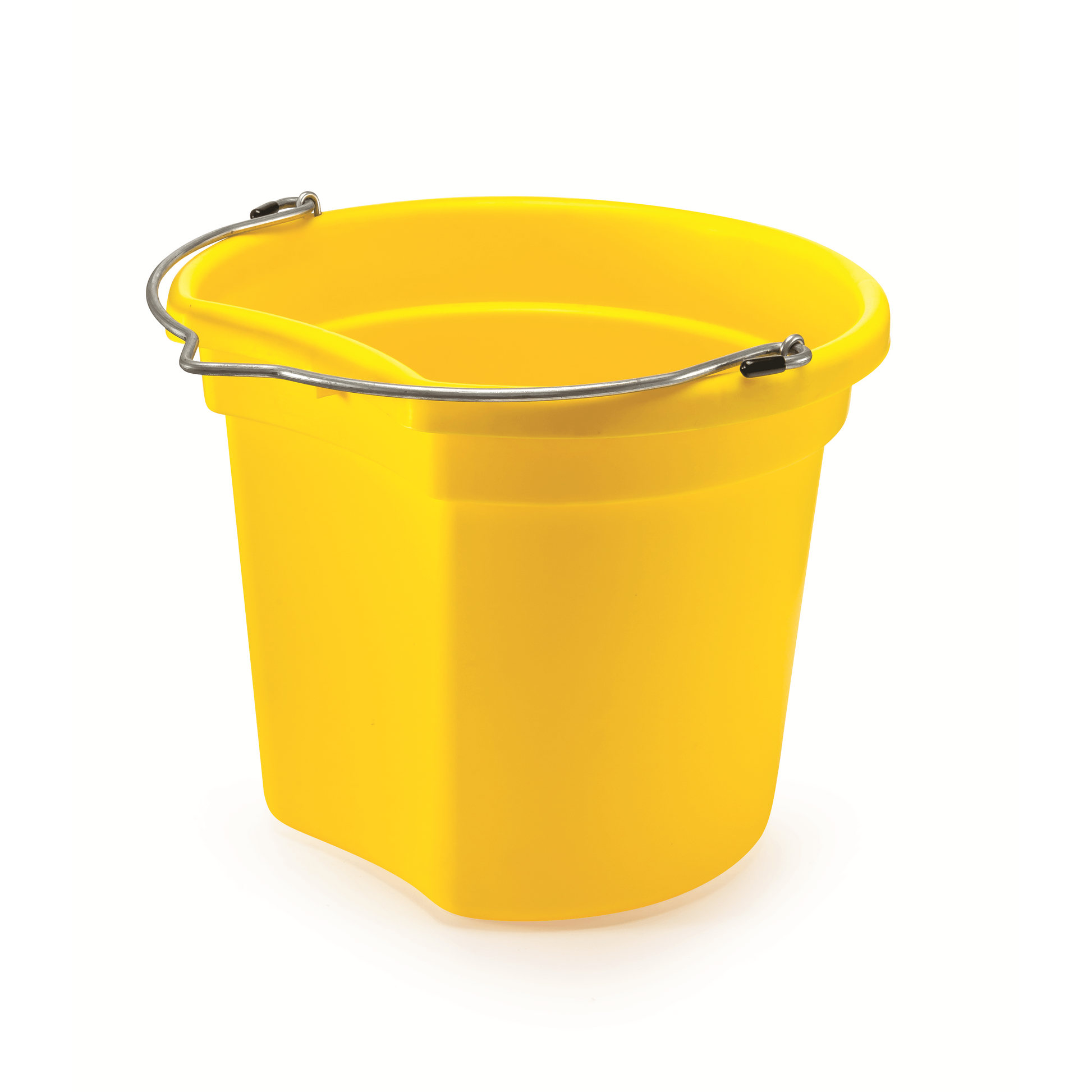 KD-120E 18 Qt. Flat Back Silver Line Bucket - K&D Equestrian LLC