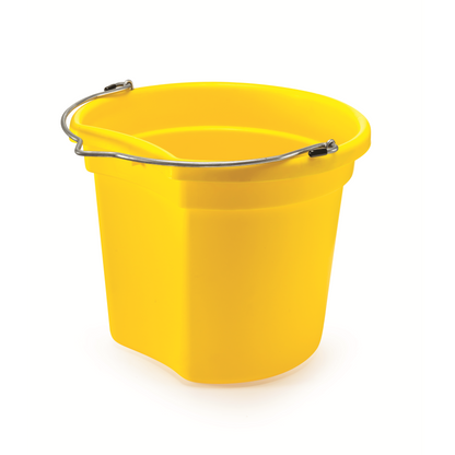 KD-120E 18 Qt. Flat Back Silver Line Bucket - K&D Equestrian LLC