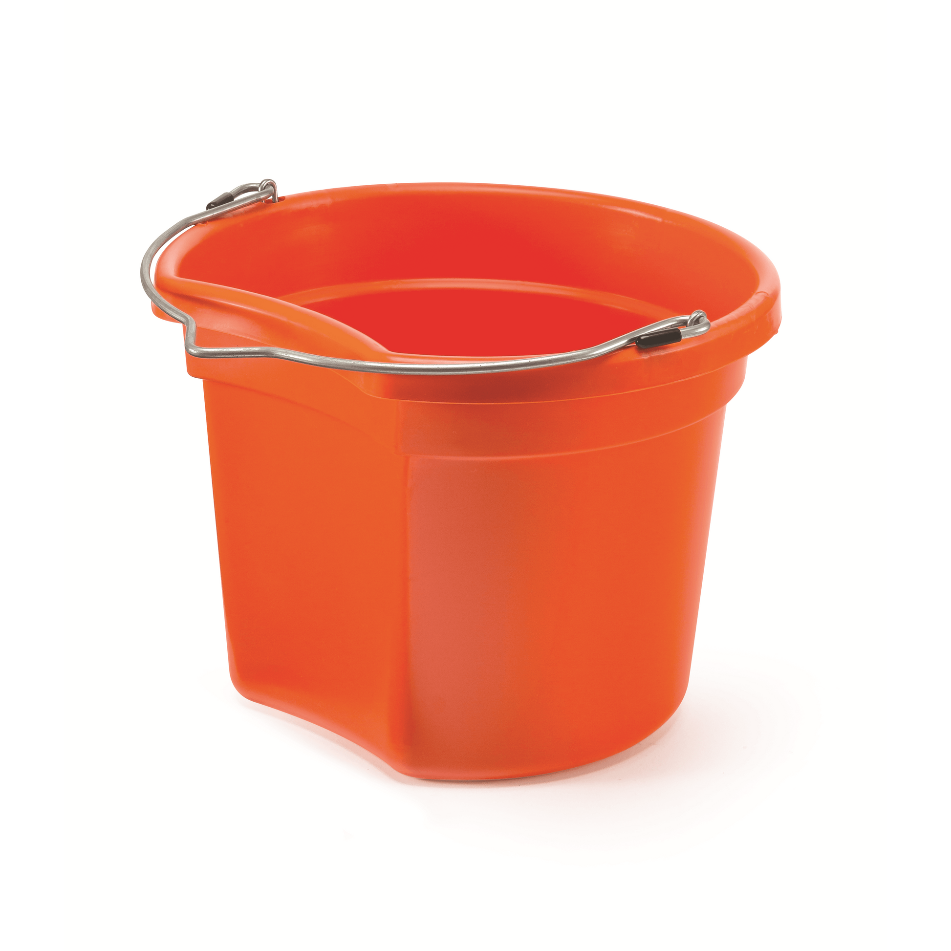 KD-154 8 Qt. Flat Back Silver Line Bucket - K&D Equestrian LLC