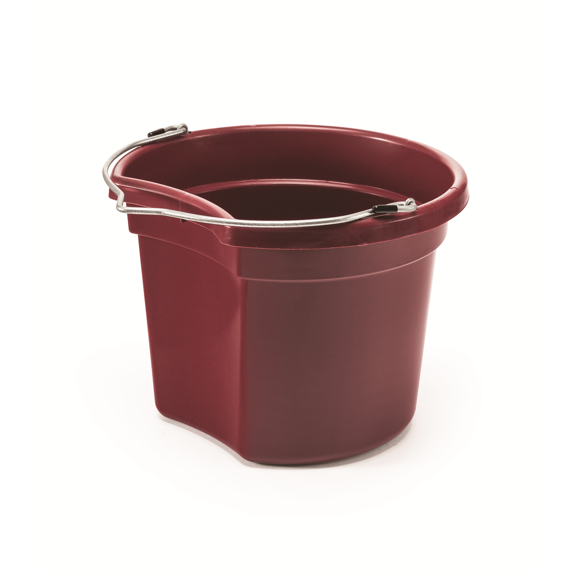 KD-154 8 Qt. Flat Back Silver Line Bucket - K&D Equestrian LLC