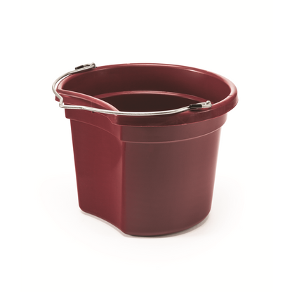 KD-154 8 Qt. Flat Back Silver Line Bucket - K&D Equestrian LLC
