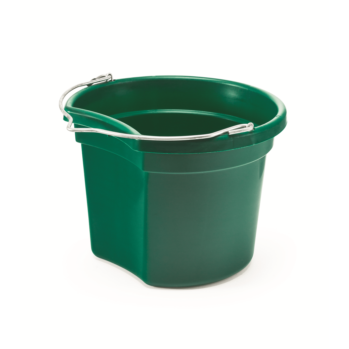 KD-154 8 Qt. Flat Back Silver Line Bucket - K&D Equestrian LLC